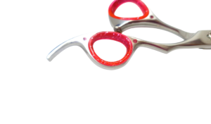 Chrome Pink Pearly Professional Barber Scissor (Offset Handle)