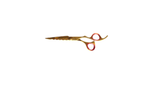 Gold and Pink Professional Barber Scissor (Offset handle)