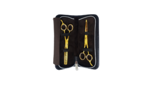 Pair of Gold Professional Barber Scissors (Classic handle)