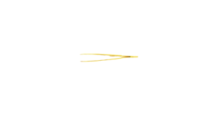 Gold Professional Straight Tweezer (with grip)